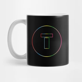 letter T colorful design Mug